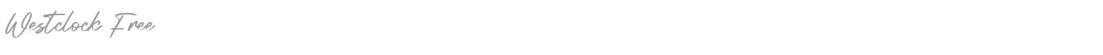 Westclock font preview